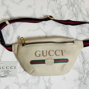 gucci print mini belt bag